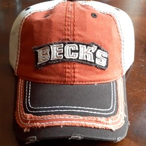 Beck's Corn Seed Farm Men's Baseball Cap Hat New